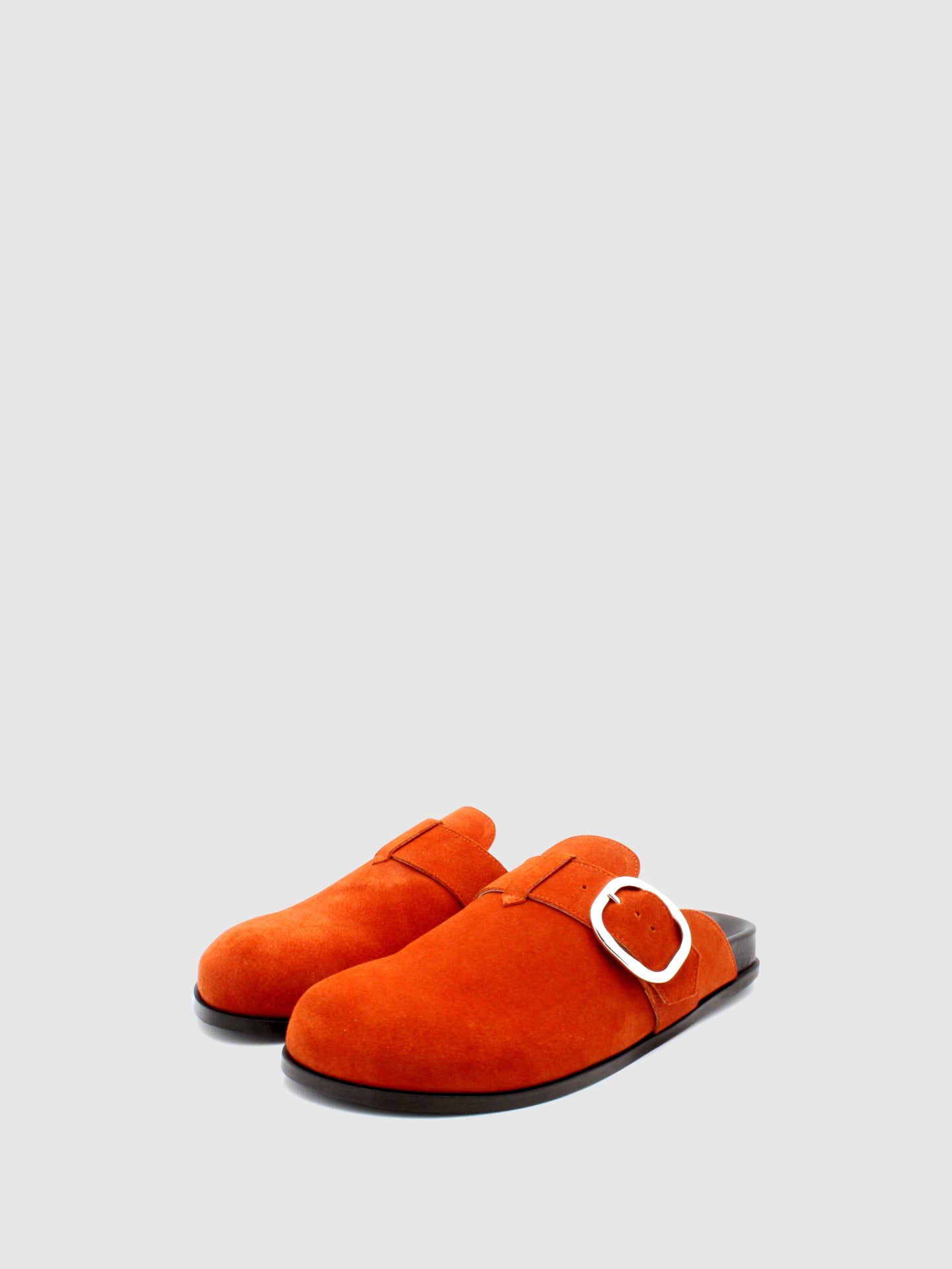 JJ Heitor Mules com Fivela Caju Orange/Black